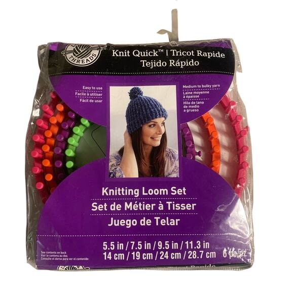 Loops & Threads Chunky Loom Set 3 Piece Knitting Loom, Easy-To-Use - Picture 1 of 4